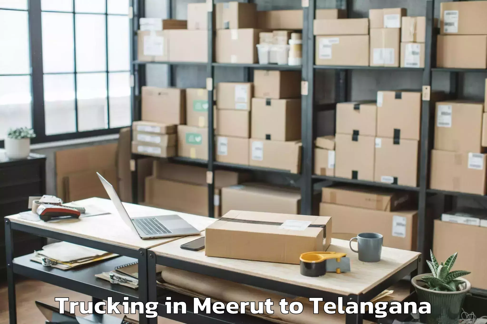 Book Your Meerut to Shadnagar Trucking Today